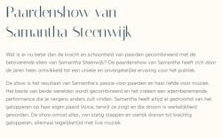 Samantha Steenwijk komt naar CH Drogeham